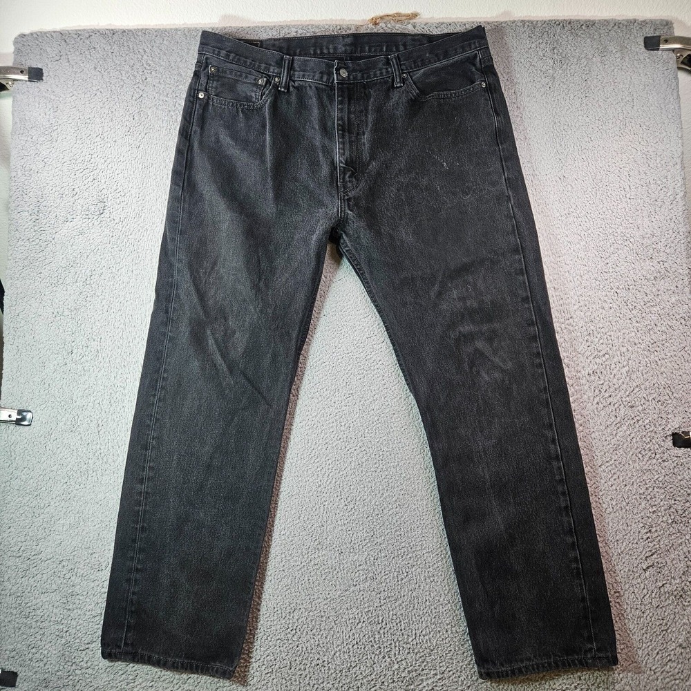 Levi's‎ 505 Jeans Men 42 x 32 Zip Fly Black
